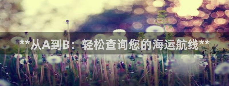 欢迎您来到公海